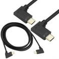 thumbnail image 2 of CIYISON Right Angled Type C Cable Male to Male Fast Charging Cord 10Gbps Data Transfer, 2 of 8