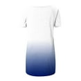 thumbnail image 6 of Otvok T-Shirt for Women's Fashion Summer Tops Round Neck Leisure Short Sleeve Gradient-Color Blouses, 6 of 6