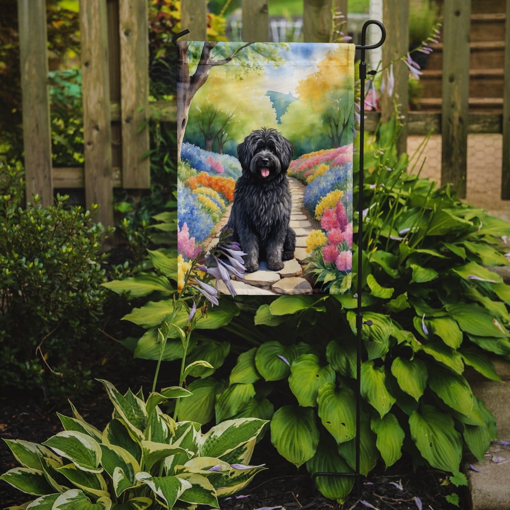 Puli Spring Path Garden Flag 11.25 in x 15.5 in