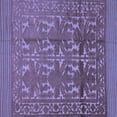 thumbnail image 1 of Ahgly Company Machine Washable Indoor Square Southwestern Blue Country Area Rugs, 5' Square, 1 of 4