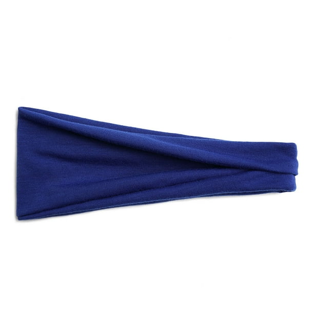 Sonducket Diademas deportivas, diademas elásticas para correr, entrenamiento de yoga para el cabello para correr banda de yoga, caminar, Uniforme atlético 14 azul zafiro 1