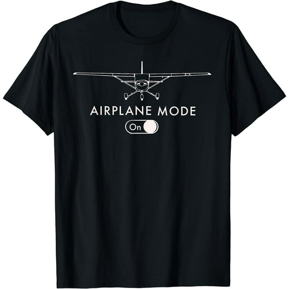 Pilot C172 Flying Gift Airplane Mode Short Sleeve T-Shirt