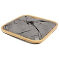 thumbnail image 2 of Foldable Bamboo Laundry Hamper without Lid - Decor Essentials for Any Room - Large - Square - Gray, 2 of 4