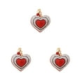 thumbnail image 4 of Langgg Keyring Keyholder DIY Small Decorative Purse Pendent Multipurpose Sweet Gift Workmanship Bag Decor Heart Keychain Red 3Set, 4 of 6