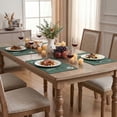 thumbnail image 6 of Sm:)e Forest Green Placemats 12 x 18 Inch Set of 4, Seasonal Washable Kitchen Dining Table Decoration for Home Party,240g（0.53lb）, 6 of 7