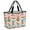 Mint, Pink, Yellow, variant on Tropical Pineapple Beach Bag for Women, Large Breathable Mesh Beach Tote Bag, Summer Palm Leaves Flowers Colorful Stripes Sandproof Lightweight Travel Bags for Vacation Picnic Swimming Pool