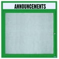 thumbnail image 6 of Aarco Products ODCC3636RH Outdoor Enclosed Bulletin Board - Clear Satin Anodized, 6 of 11
