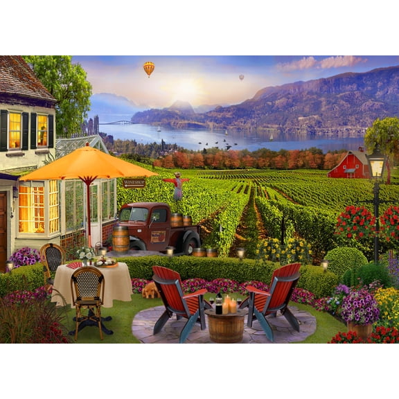 Vermont Christmas Company Wine Country - 1000 Piece Jigsaw Puzzle