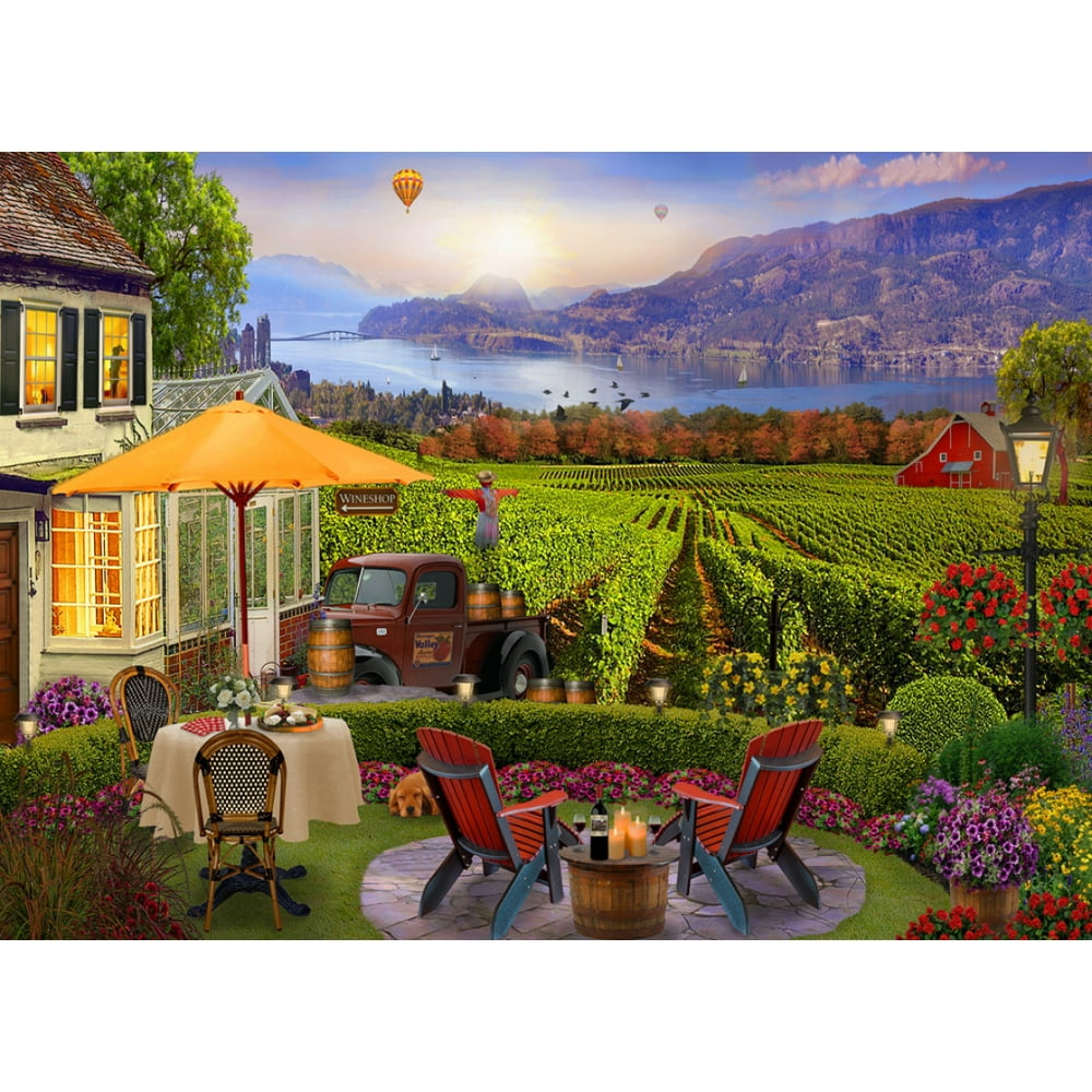 Vermont Christmas Company Wine Country 1000 Piece Jigsaw Puzzle