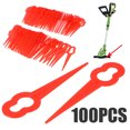 thumbnail image 2 of Paquete de 100 colgantes para recortadora de césped, Kit de piezas de repuesto para patio, herramientas para cortar columpio y deshierbe, accesorios reemplazables Inevent TO000958-00, 2 of 7