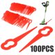 thumbnail image 2 of Paquete de 100 colgantes para recortadora de césped, Kit de piezas de repuesto para patio, herramientas para cortar columpio y deshierbe, accesorios reemplazables Guardurnaity TO000958-00, 2 of 7
