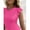 Hot Pink, variant on Vafful Womens Summer Shirt High Neck Casual Tshirts Puff Sleeve Tops for Women S-XL Black