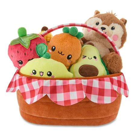 Spark.Create.Imagine Plush Picnic Playset, 7 Pieces