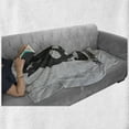 thumbnail image 6 of I am a Princess Soft Flannel Fleece Throw Blanket, Skull with a Crown Skeleton Halloween Theme Grunge Look, Cozy Plush for Indoor and Outdoor Use, 70" x 90", Charcoal Grey Pale Grey, by Ambesonne, 6 of 6