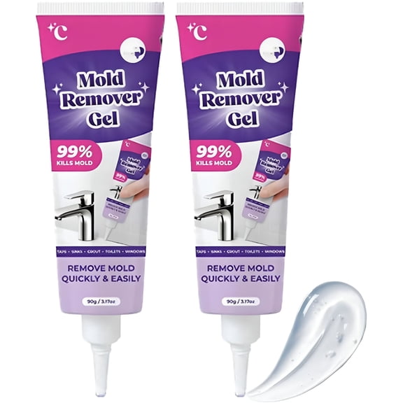 RAGUPEL Mold Remover Gel Household Mildew Remover Gel For Wall Tiles Grout Sealant Bathroom Cleaning Home Kitchen Sinks Cleaning,Remover Gel Mould-2PCS*90G