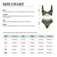 thumbnail image 2 of Kdxio Colorful Elephants Print Women's 2 Piece High Waisted Wrap Spaghetti Strap Summer Swimsuit Bikini Set-Small, 2 of 5