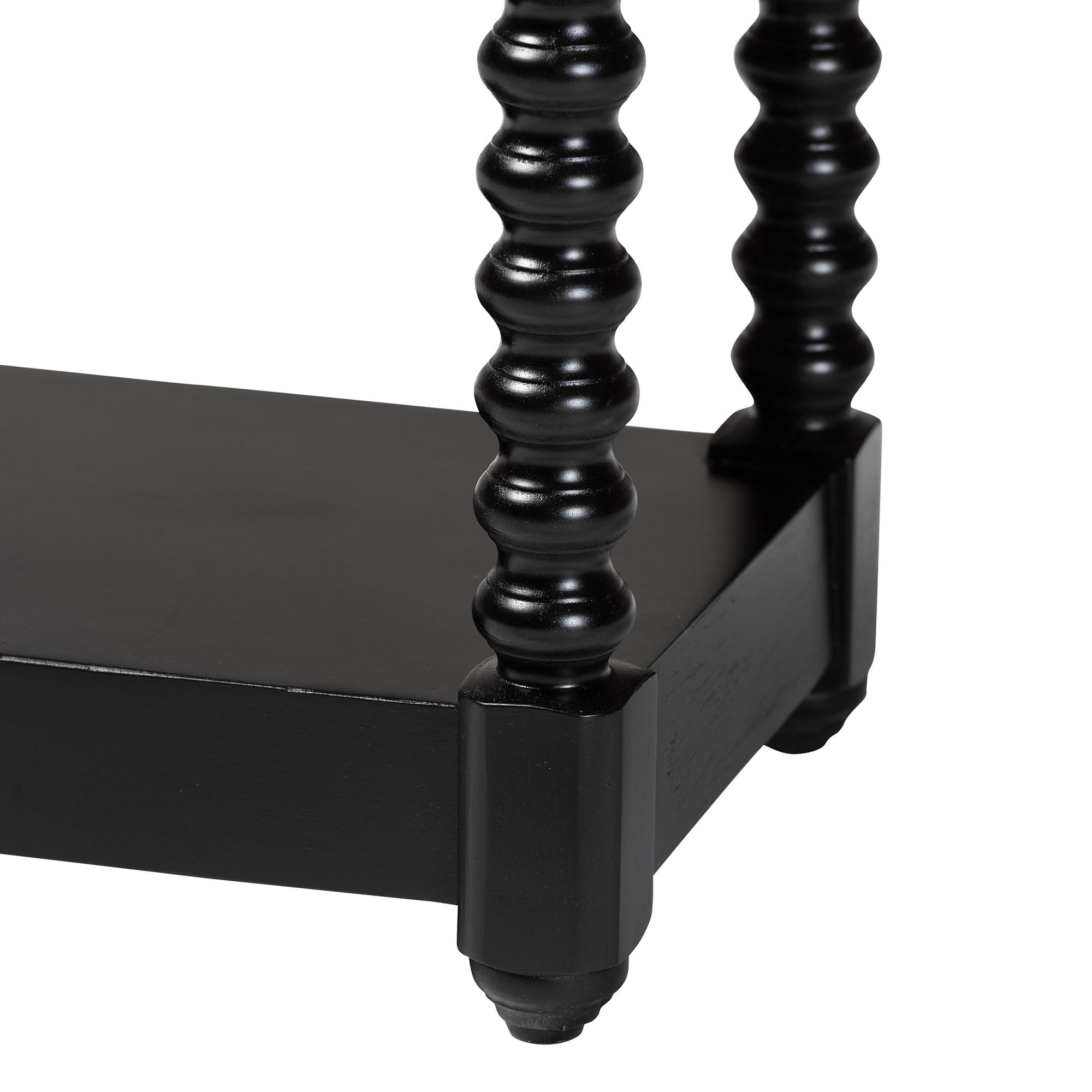 bali & pari Terentia Mid-Century Nightstand, 1-Drawer, Black