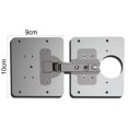 thumbnail image 5 of Joernso 1 Set Hinge Repair Plate Practical Rust Resistant Stainless Steel Furniture Cupboard Hinge Repair Mount Tool for Cabinet, 5 of 8