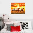 thumbnail image 3 of Orinice Seven Lucky Running Wild Horses Wall Art Animal Posters 3 Canvas Poster Wall Art Decor Print Picture Paintings for Living Room Bedroom Decoration Unframe-style 20x16in, 3 of 3