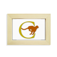thumbnail image 1 of Leopard corriendo persiguiendo presas Escritorio de madera Arte Pintura 5x7 pulgadas marco de foto foto, 1 of 4