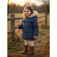 thumbnail image 3 of Rokka&Rolla Toddler Baby Girls' Fleece Lined Parka Jacket Kids Coat, 3 of 9