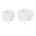 thumbnail image 2 of Kearding Caja de estante de almacenamiento de ABS para nevera, soporte combinable inferior desmontable, contenedor de almacenamiento de palillos, Almacenamiento y organización del hogar Largo Kearding HA063810-02B, 2 of 6