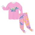 thumbnail image 5 of KPOPLK Boys Clothes Boy Outfits 2-Piece Long Sleeve Sweatshirt Tops and Pants Fall Winter Outfits Set 1-8 Years(3-4 Years,Pink), 5 of 5