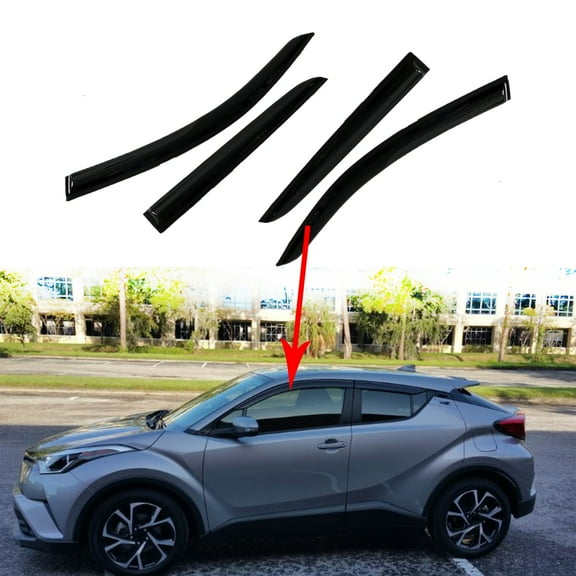 Labwork 4-Pcs Ventvisor Side Window Deflectors Fit for 2017-2020 Toyota C-HR