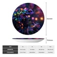 thumbnail image 2 of Honeii Glowing Chameleon Fantasy Art Print Elegant Bone China Decorative Plate, Porcelain Plate,Art Crafts,Ceramic Ornaments for Home Office Wall Decor-7in, 2 of 6