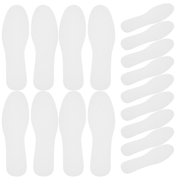 White Disposable Shoe Insoles for Men and Women Breathable and Comfortable Thin Liners for Shoes
