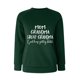 thumbnail image 2 of Gibobby Divertidas Sudaderas Sudadera informal con cuello redondo y hombros descubiertos para mujer, suéter largo con estampado de divertidas (Verde, XXXL), 2 of 4