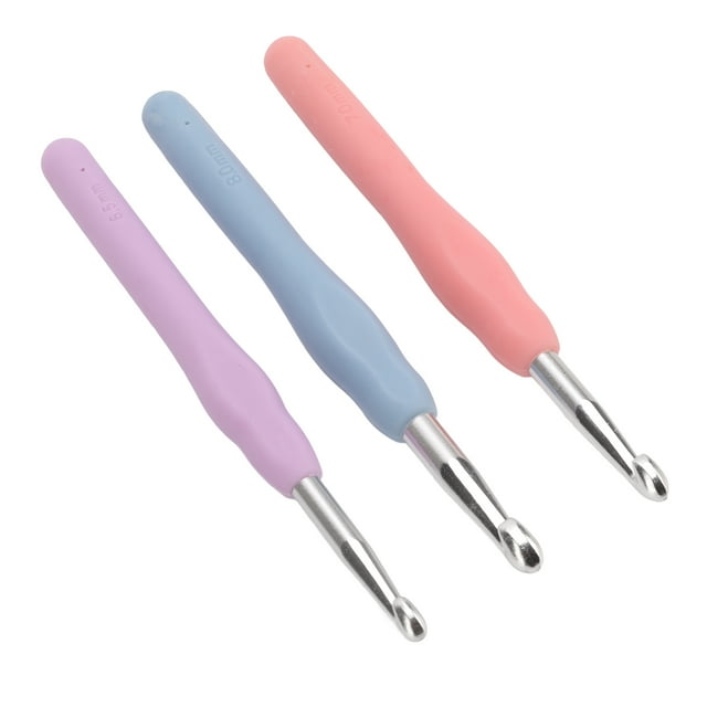 Crochet Hook, Plastic Aluminum Crochet Hook Set Easy Operation Multi Colored For DIY Crafts