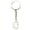 0, variant on Number Keychain Pendant 0-9, Antique Metal Charm for Keys and Bags, Personalized Digit Jewelry Accessory for Gifts