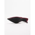thumbnail image 6 of On feet& in love Women's Pointed Toe Suede Mule Heels - Slip-On Stilettos for Office & Party - Size 11, 6 of 8