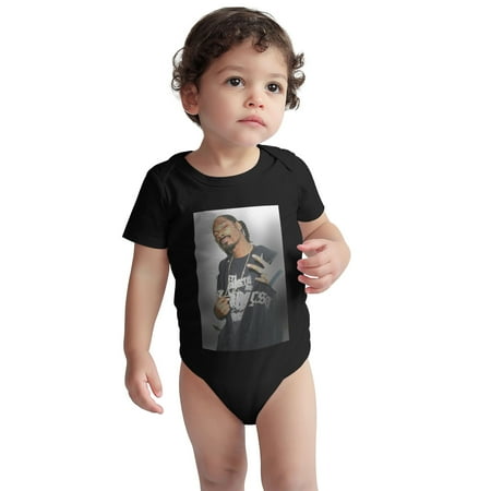 

Snoop Baby Onesie Dogg Toddler Baby Boys Girls Short-Sleeve Bodysuits Cotton Romper Black 3 Months