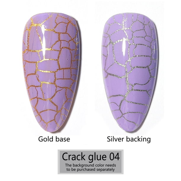 Fiudx Esmalte de Uñas Color Tortuga Agrietado, Color a Juego, Personalidad Atractiva, 15 Ml