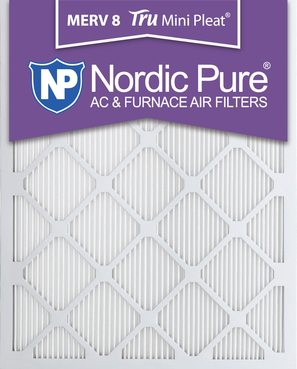 12 Pack Nordic Pure 12x24x1 MERV 8 Tru Mini Pleat AC Furnace Air Filters 