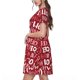 thumbnail image 2 of Disketp Ho Funny Christmas para Vestido de Manga Corta para Mujeres, Vestidos de Verano para Mujeres, Casual y Holgado para la Playa, 2 of 6