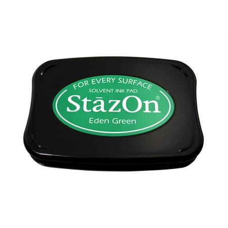 UPC: 0712353150539 | StazOn Solvent Ink Pad-Eden Green