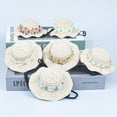 thumbnail image 3 of Moocorvic Mini Straw Hats for Pets, Summer Sun Protection Hat for Dogs Cats Outdoor Photography, 3 of 3