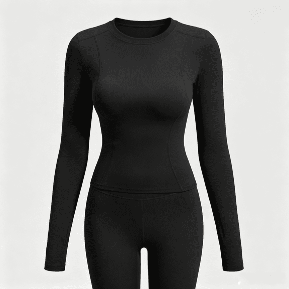Women's Long Sleeve Compression Shirts Workout Shirts Breathable Athletic Tops Slim for Yoga Running Gym