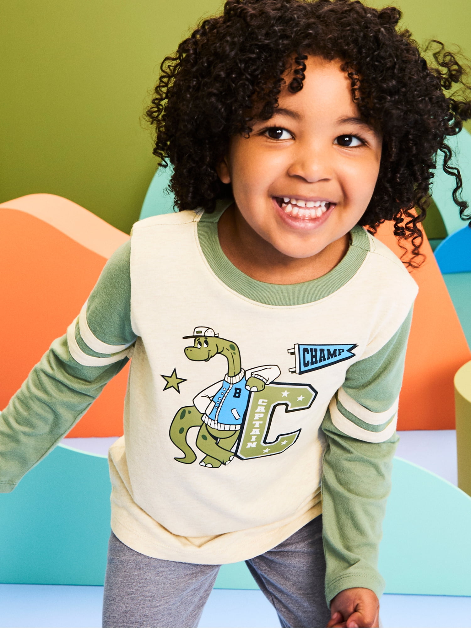 Garanimals Baby & Toddler Boys Long Sleeve Shirts, Single & 3-Pack, Sizes 0-6T