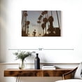 thumbnail image 3 of Elephant Stock Los Angeles Palms Silhouette Wall Art - Horizontal Canvas Wall Art - Living Room Wall Decor - Places Canvas - Brown And Blue Decor - 30" x 20", 3 of 8