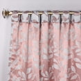 thumbnail image 2 of Superior Blackout Leaves Back Tab Curtains Set of 2, Light Filtering Curtain Panel Set, Champagne, 52"W x 84"L, 2 of 9