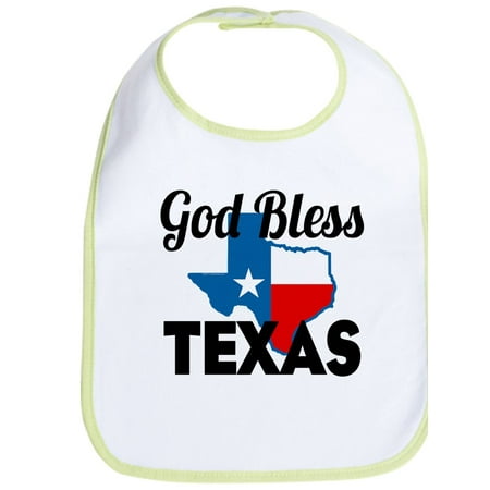 

CafePress - God Bless Texas - Cute Cloth Baby Bib Toddler Bib
