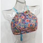 Mossimo Paisley High Neck 2-Piece Bikini Top & Bottom Women's Large