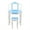 Blue, variant on Kids Vanity with Three-Sided Folding Mirror, Snowflake Style Kids Table and Chairs, Toddler Girls Vanity Desk with Single Drawer, Blue