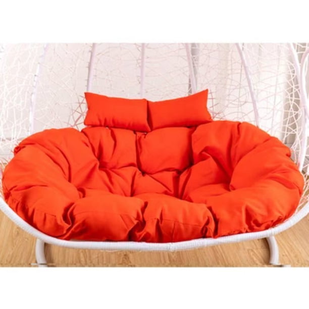 Cojín de silla de cesta colgante, asiento de columpio extraíble, hamaca de huevo gruesa, cojín de cuna para exteriores, cojín trasero (sin silla de columpio) Fivean unisex