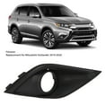 thumbnail image 3 of Cubierta De Luz Antiniebla, Bisel De Luz Antiniebla Del Coche, Cubierta De Luz Antiniebla Del Parachoques Delantero, Reemplazo Negro Para Outlander 2019 A 2020, 3 of 7
