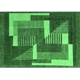 thumbnail image 1 of Ahgly Company Indoor Rectangle Abstract Emerald Green Modern Area Rugs, 8' x 10', 1 of 4